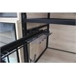 TUHOME black Stainless steel Pull Out Belt &Tie Rack Chrome Plated X2 Un