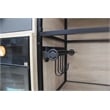 TUHOME black Stainless steel Pull Out Belt &Tie Rack Chrome Plated X2 Un