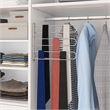 TUHOME  Silver stainless steel Tie Rack Chrome Plated Wallmounted X1 Un
