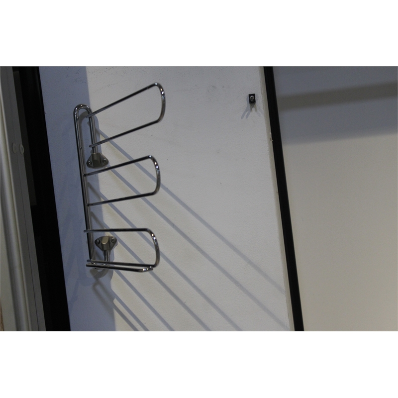 TUHOME  Silver stainless steel Tie Rack Chrome Plated Wallmounted X1 Un