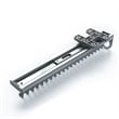 TUHOME  Pull Out Closet Slide Tie And Belt Rack Gray Aluminum