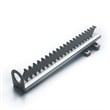 TUHOME  Pull Out Closet Slide Tie And Belt Rack Gray Aluminum