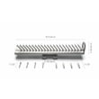 TUHOME  Pull Out Closet Slide Tie And Belt Rack Gray Aluminum