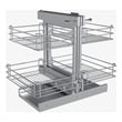 TUHOME  silver stainless steel Blind Corner Cabinet Organizer Grilled Base X1 Un