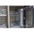 TUHOME  silver stainless steel Blind Corner Cabinet Organizer Grilled Base X1 Un