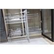 TUHOME  silver stainless steel Blind Corner Cabinet Organizer Grilled Base X1 Un