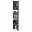 TUHOME Hasselt Kitchen Pantry Light Pine (beige)/White Engineered Wood