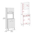 Cala 2 Piece Kitchen Set Kitchen Island and Kitchen Pantry Multi-Color