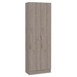 Milan 2 Piece Kitchen Set Kitchen Pantry and Floating Table Light Gray