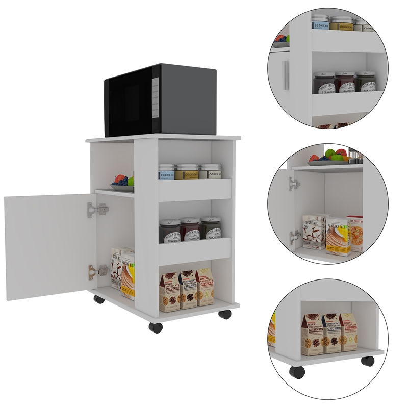 Oslo 2 Piece Kitchen Set Kicthen Island and Kitchen Cart Multi-color