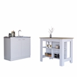 Phoenix 2 Piece Kitchen Set  Kitchen Island and Utility Sink Cabinet Multi-color