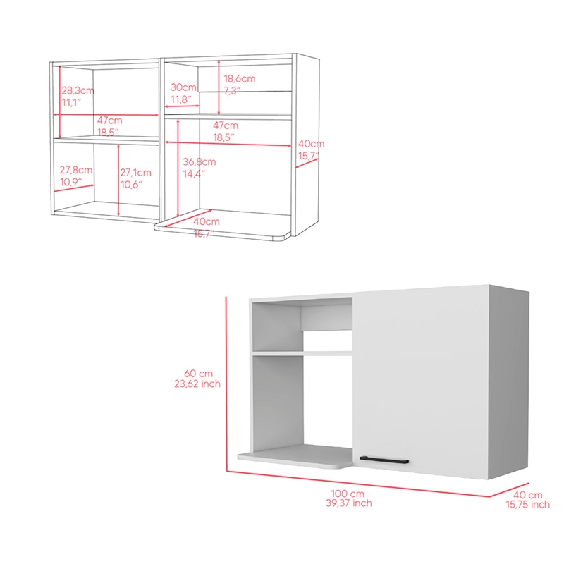 Tuhome Napoles Utility Sink with Cabinet - Espresso