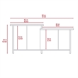 Irvine 2 Piece Living Room Set Brown Engineered Wood