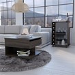 Riverside 2 Piece Living Room Set Brown Engineered Wood