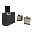 TUHOME Racine 3 Piece Bedroom Set Multi-ColorEngineered Wood