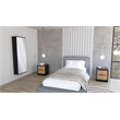 TUHOME Montgomery 3 Piece Bedroom SetMulti-Color Engineered Wood