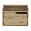 Tuhome Furniture Busan 1-Drawer Engineered Wood Nightstand in Beige