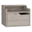 Tuhome Furniture Busan 1-Drawer Engineered Wood Nightstand in Gray