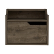 TUHOME Busan Modern Floating Nightstand Engineered Wood Brown