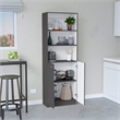 TUHOME Home 2-Door Bookcase Modern Storage Multi-Color Enginereed wood