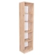 TUHOME Durant 3 Piece Living Room Set with 3 Bookcases Matt Gray  White
