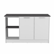Tuhome Furniture Juniper Engineered Wood Kitchen Island in Multi-Color