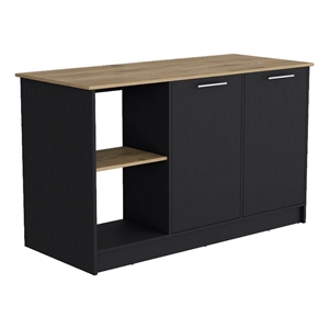 Tuhome Furniture Juniper Engineered Wood Kitchen Island in Multi-Color
