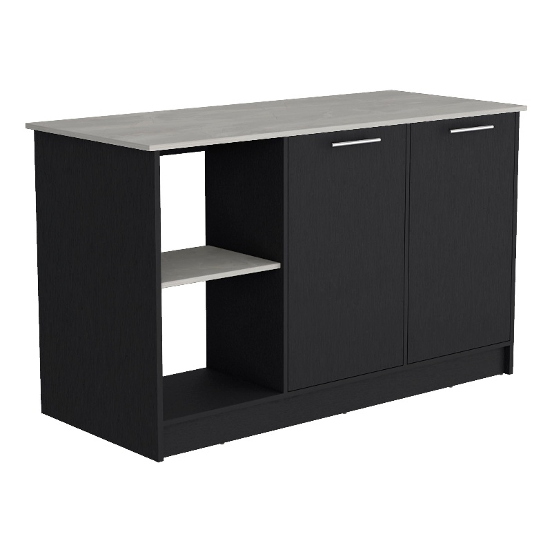 Tuhome Furniture Juniper Engineered Wood Kitchen Island in Multi-Color