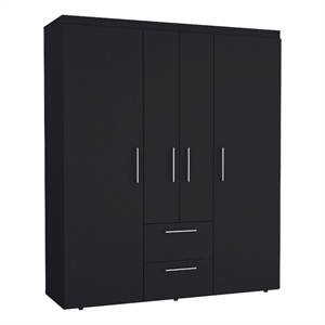 tuhome bariloche wardrobe multisection storage engineered wood