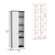 Tuhome Furniture Hoyt Multistorage Kitchen Pantry Multi-Color Manufactured Wood