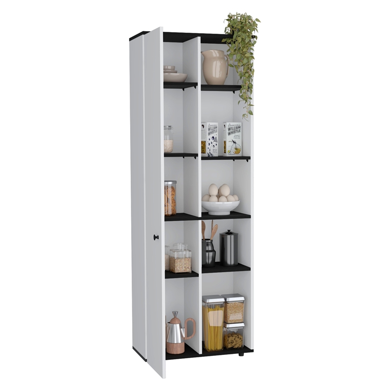 Tuhome Furniture Hoyt Multistorage Kitchen Pantry Multi-Color Manufactured Wood