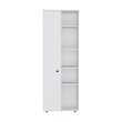 TUHOME Hoyt Multistorage Kitchen Pantry White Manufactured Wood