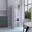 TUHOME Hoyt Multistorage Kitchen Pantry White Manufactured Wood