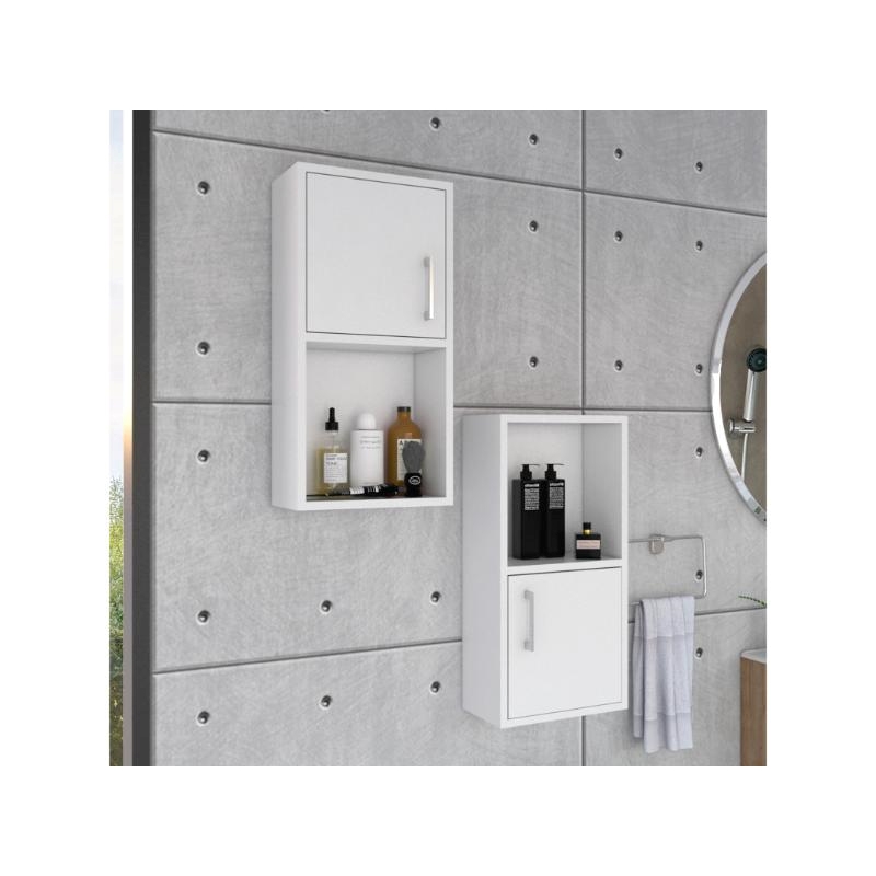 TUHOME Medicine Cabinet White Manufactured Wood