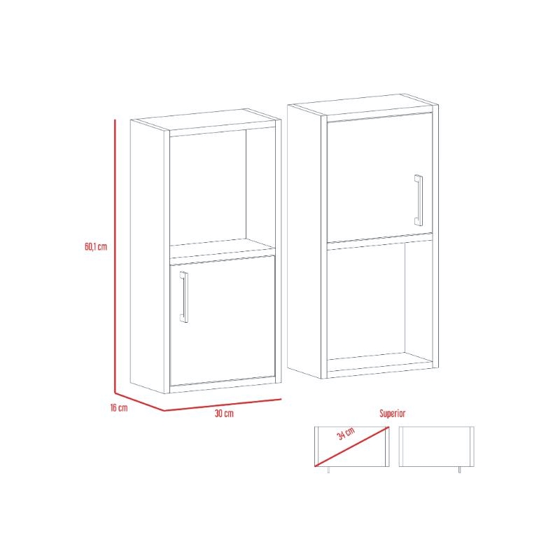 TUHOME Medicine Cabinet White Manufactured Wood