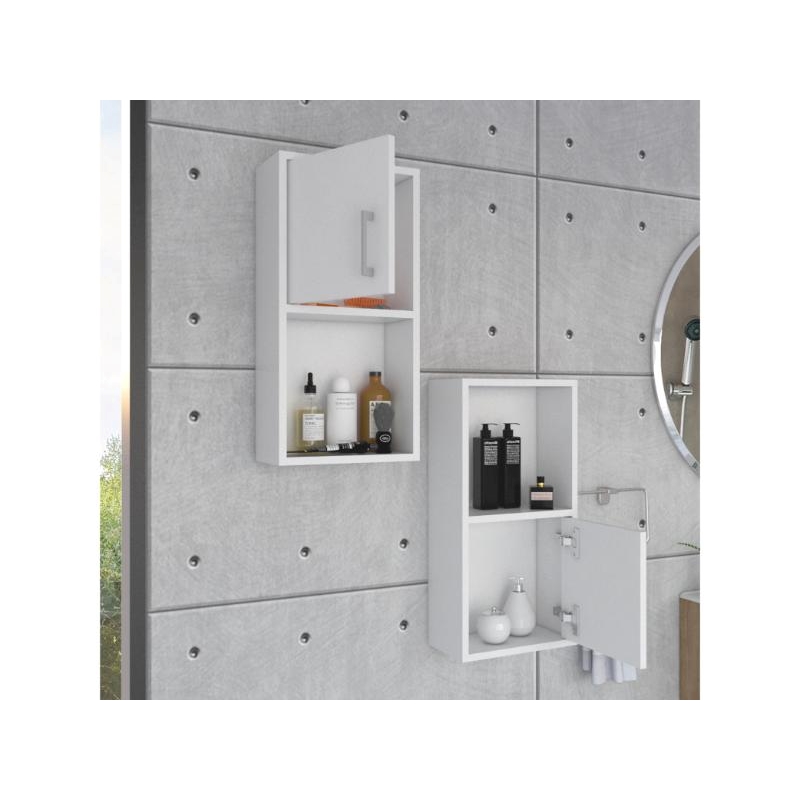 TUHOME Medicine Cabinet White Manufactured Wood