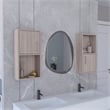 TUHOME Oba Medicine Cabinet Beige Engineered Wood