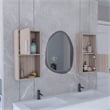 TUHOME Oba Medicine Cabinet Beige Engineered Wood