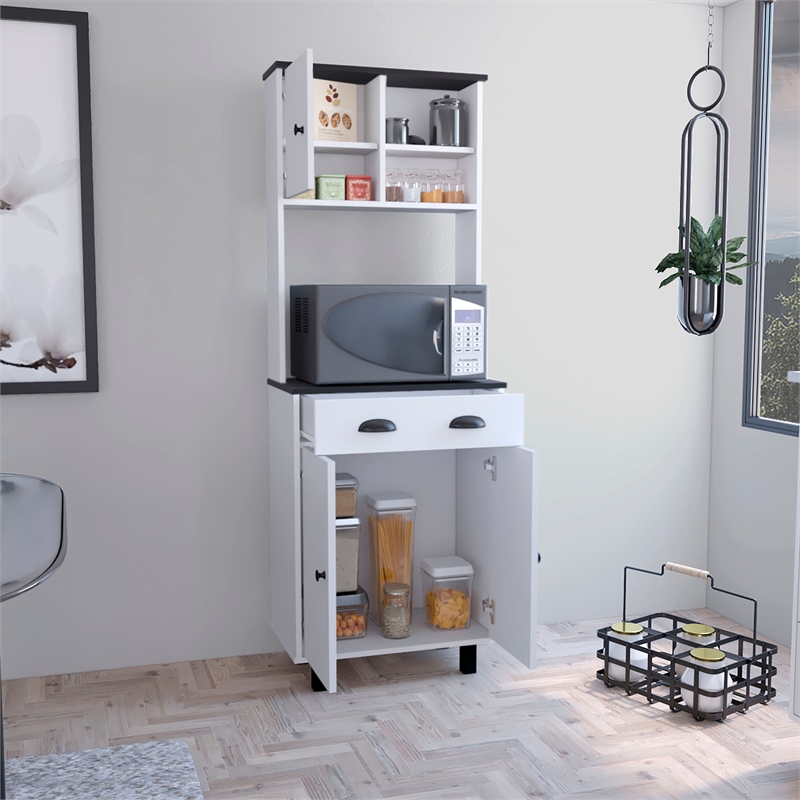 Tuhome Furniture Salem Kitchen Pantry Multi-Color Engineered wood