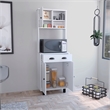 TUHOME Salem Kitchen Pantry  White Engineered Wood