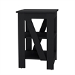 Taylor Side Table  Engineered Wood Black