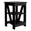 Taylor Side Table  Engineered Wood Black