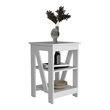 Taylor Side Table  Engineered Wood White
