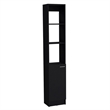Parks Linen Cabinet  Engineered Wood Black