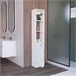 Parks Linen Cabinet  Engineered Wood White