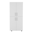 Tuhome Furniture Hazel Engineered Wood Bedroom Armoire in White
