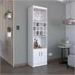 Tuhome Furniture Kevil Bar Cabinet Engineered Wood White