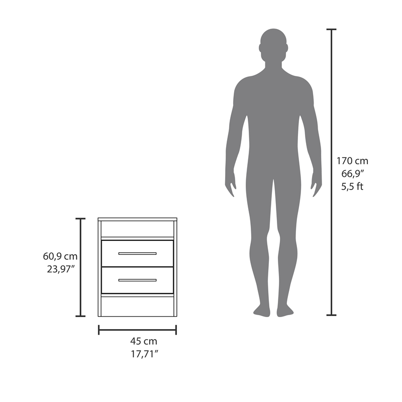 Greter NightstandEngineered Wood White