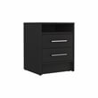 Greter Nightstand Engineered Wood Black