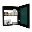 Luma Mirror Medicine Cabinet  Engineered Wood Black